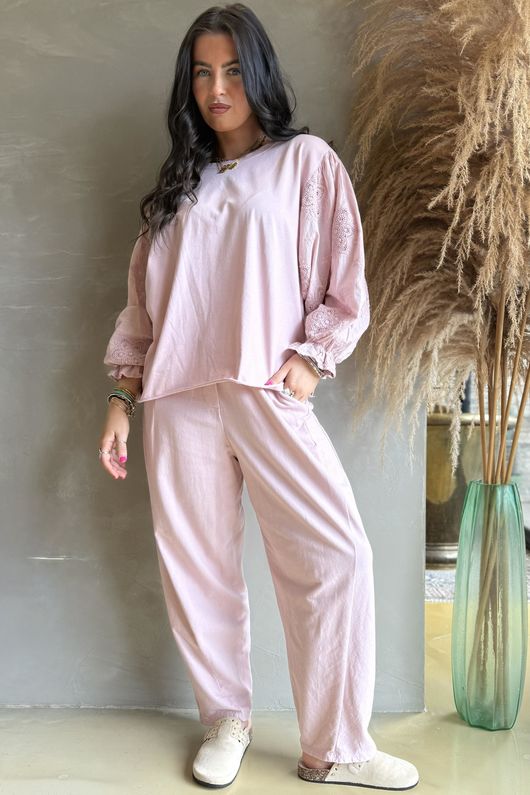 Atik Batwing Top Rose 